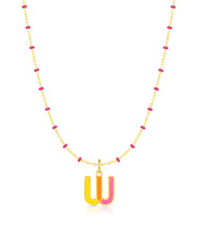 Small Enamel Initials Charms, O-Z