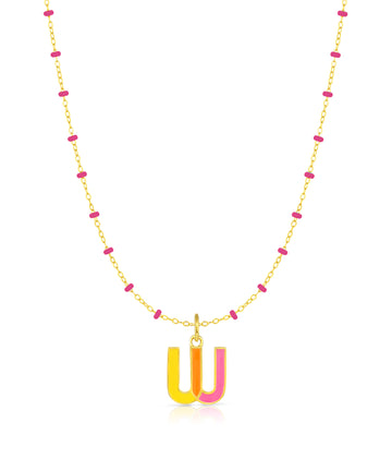 Small Enamel Initials Charms, O-Z