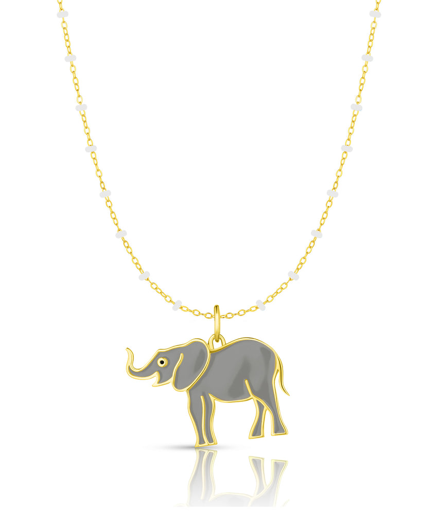 Juler Incom Enamel Elephant Pendant – Juler's Row
