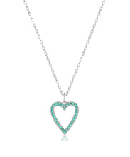 Green Onyx Heart Charm
