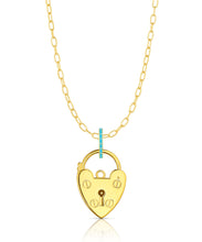 Heart Padlock Pendant