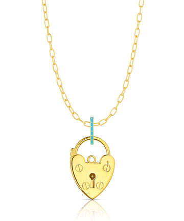 Heart Padlock Pendant
