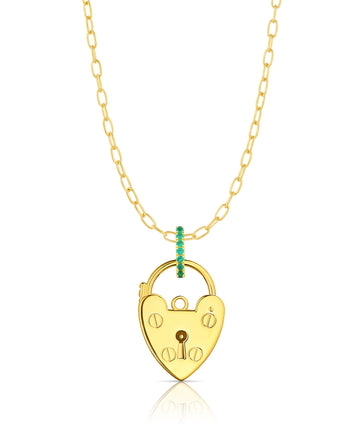 Heart Padlock Pendant