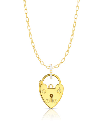 Heart Padlock Pendant