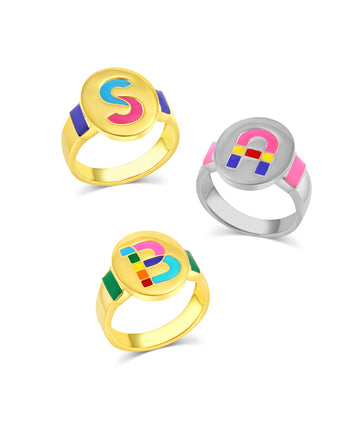 Initial Signet Ring
