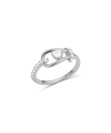 Heart Shape Buckle Ring
