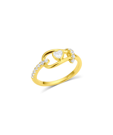 Heart Shape Buckle Ring
