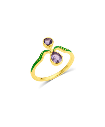 Art Nouveau Iolite Ring