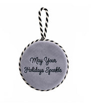 Round Brilliant Cut Needlepoint Ornament