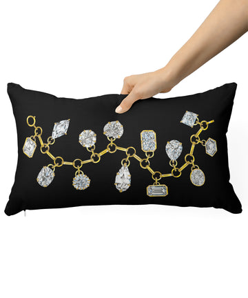 Diamond & Gemstone Charm Bracelet Pillow