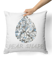 Pear Shape Diamond Pillow