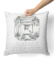 Square Step Cut Diamond Pillow