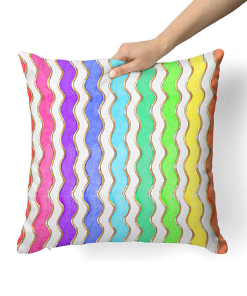 Ric Rac Enamel Rainbow Pillow