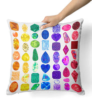 Rainbow Gemstone Pillow