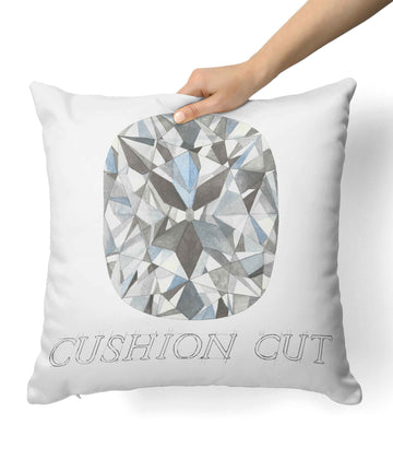 Cushion Cut Diamond Pillow