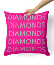 Diamonds on Pink Pillow