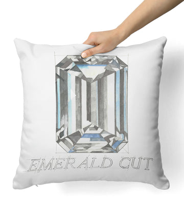 Emerald Cut Diamond Pillow