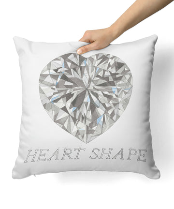 Heart Shape Diamond Pillow
