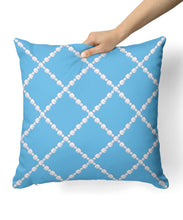 Blue Pearl Lattice Pillow