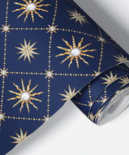 Victorian Star Lattice Wallpaper