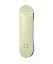 Butter Yellow Pearl Lattice Skateboard Art