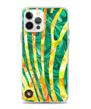 Zebra Phone Case with Malachite & Opal