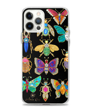 Butterfly & Bug on Black Brooch Phone Case