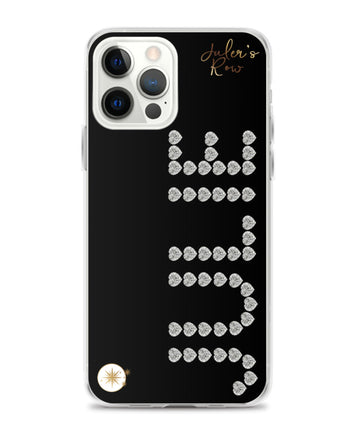 Black Diamond Name Phone Case