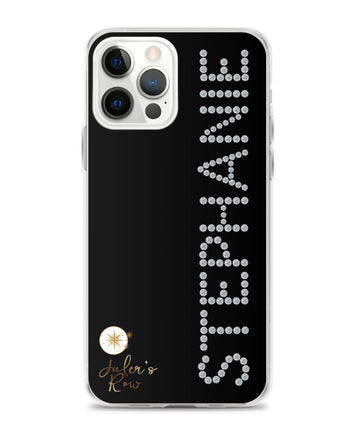 Black Diamond Name Phone Case