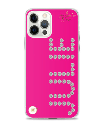 Pink Diamond Name Phone Case