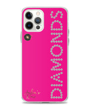 Diamonds on Pink Background Phone Case