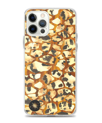 Giraffe Phone Case with Dalmatian Jasper & Tigers Eye