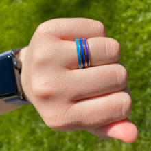 Straight Line Enamel Band