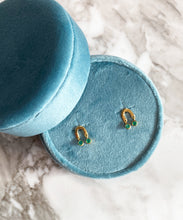 Green Onyx Drop Studs