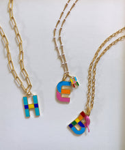 Small Enamel Initial Charms, A-N