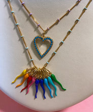 Turquoise Heart Charm-YGV