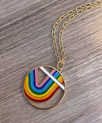 Rainbow Disc Charm