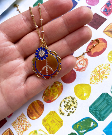 Zirconia & Enamel Peace Charm