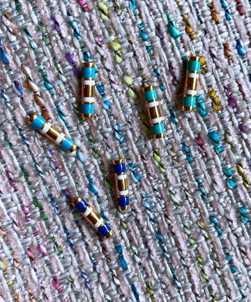 Half Round Enamel Bar Stud