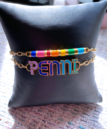 Enamel Bar Bracelet