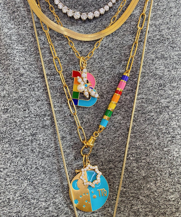 Zirconia & Turquoise Bug Charm