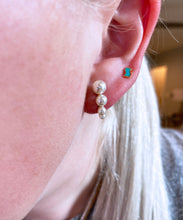 Tapered Pearl Stud Earrings