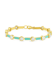 Zirconia & Enamel Link Bracelet