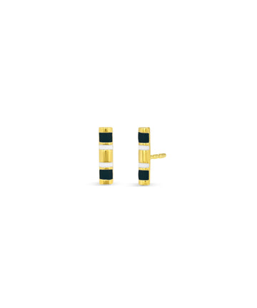 Half Round Enamel Bar Stud