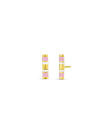 Half Round Enamel Bar Stud