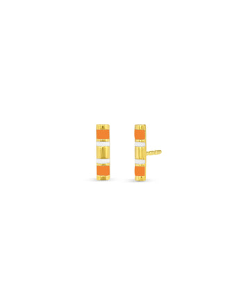 Half Round Enamel Bar Stud