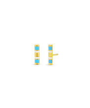 Half Round Enamel Bar Stud