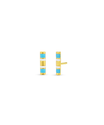 Half Round Enamel Bar Stud