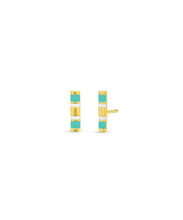 Half Round Enamel Bar Stud