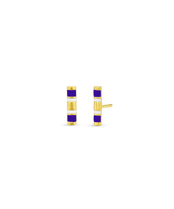 Half Round Enamel Bar Stud